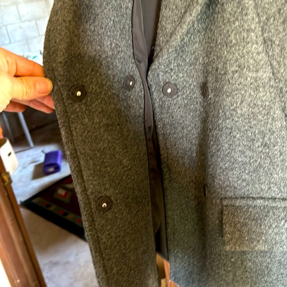 H&M gray Peacoat lightly worn - Picture 3 of 4